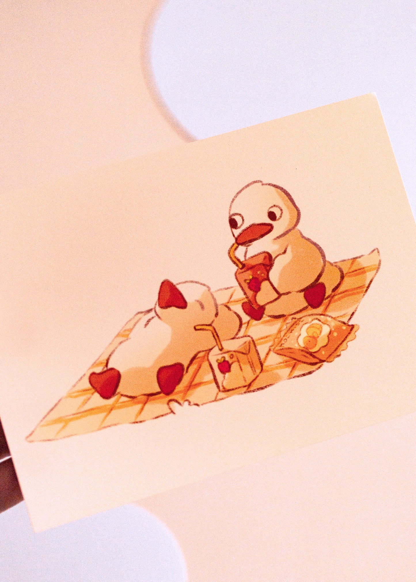 Mini prints - Picnic ducks