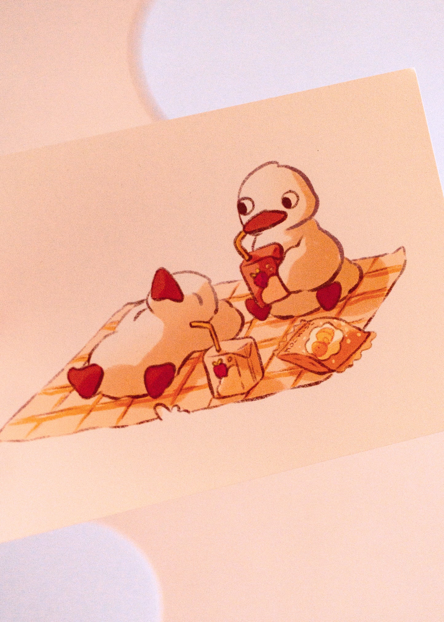 Mini prints - Picnic ducks
