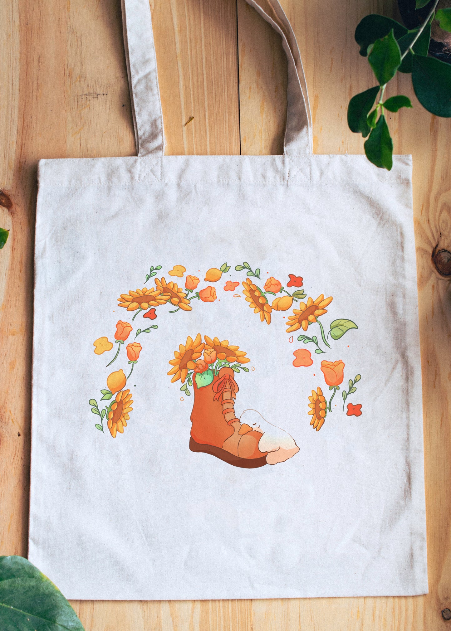 Tote bag - Caneton sur la chaussure