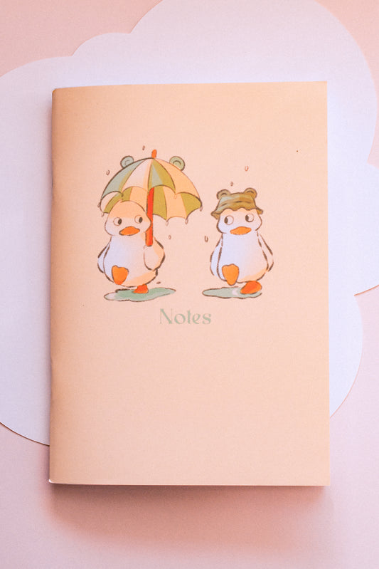 Notebook - duck in the rain