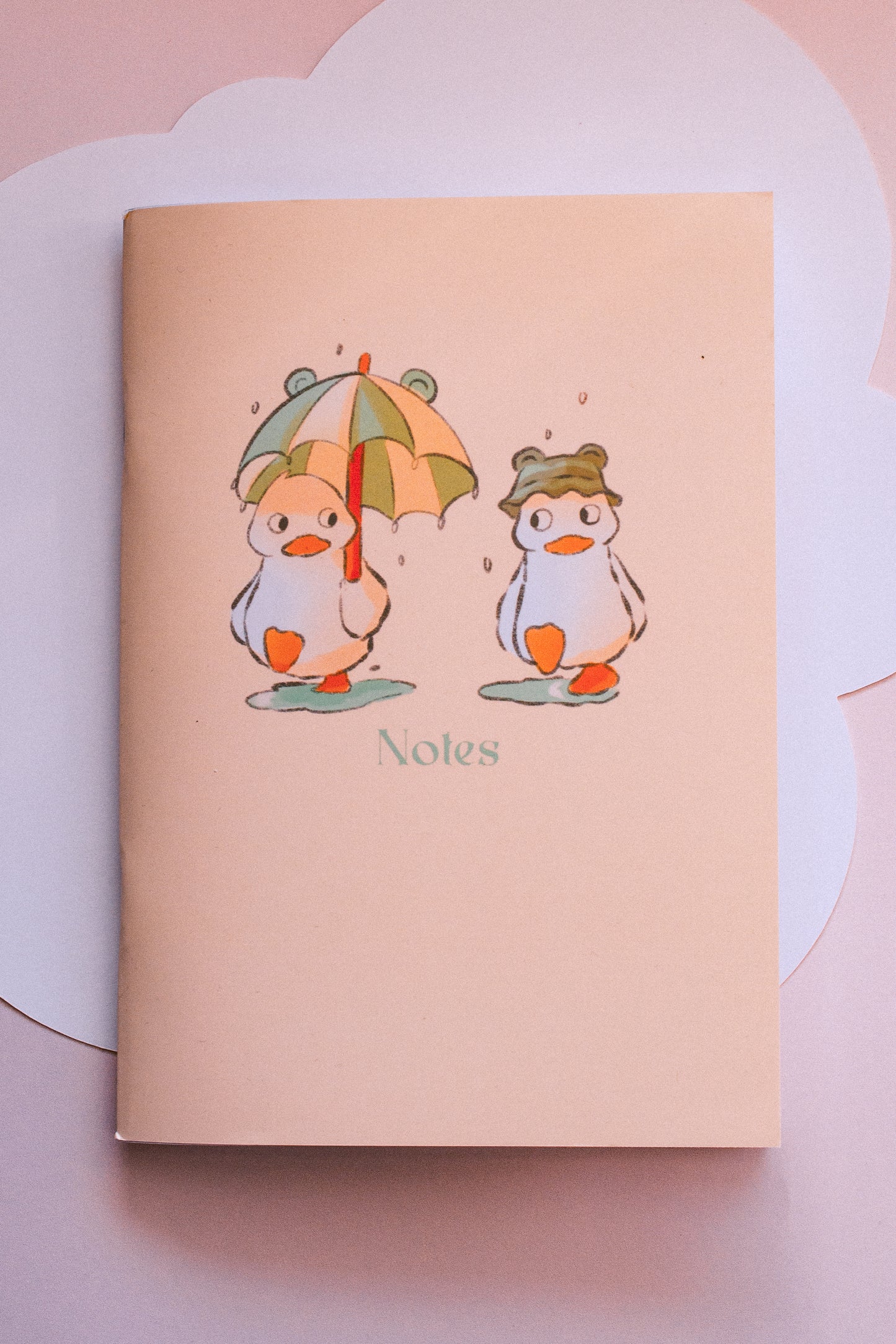 Notebook - duck in the rain