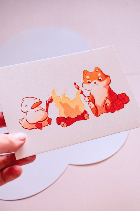 Minis prints - Feu de camps