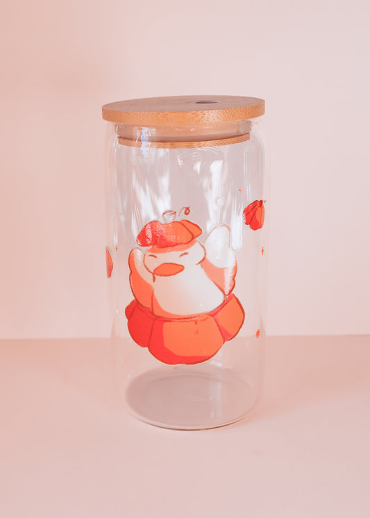 Verre - Canard citrouille