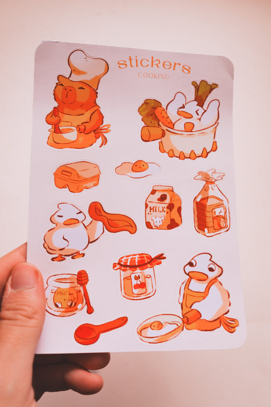 Feuille de stickers - Cooking time