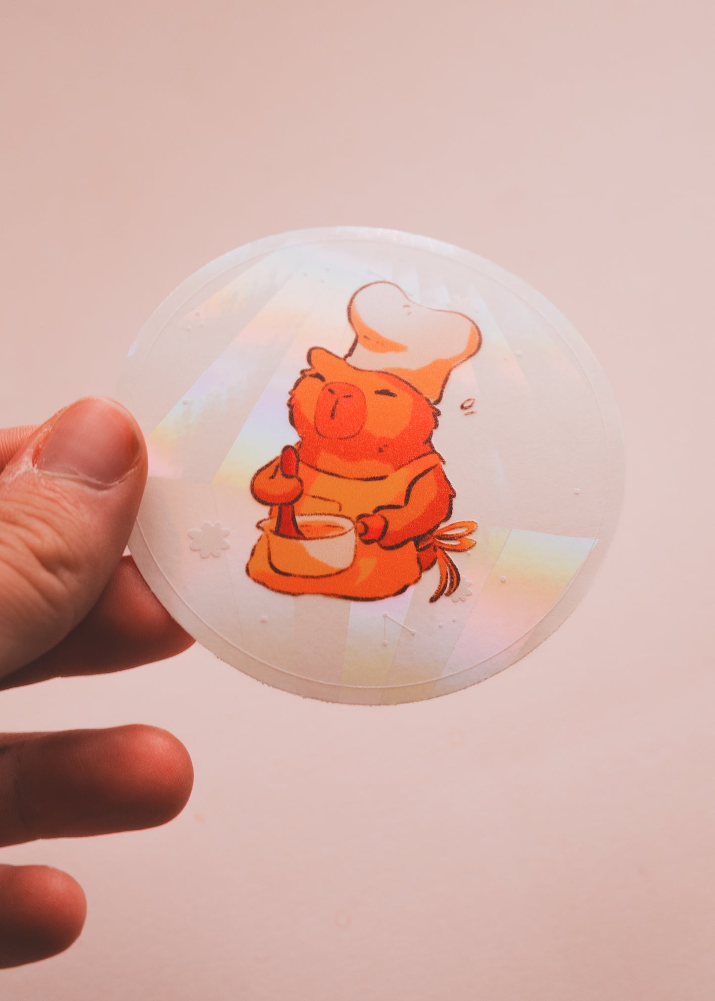 Sun catcher - Capibara cook