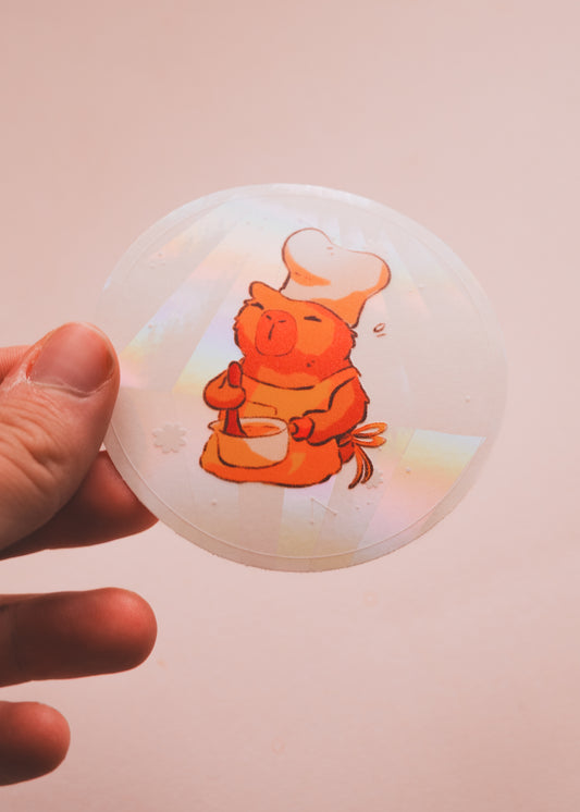 Sun catcher - Capibara cook