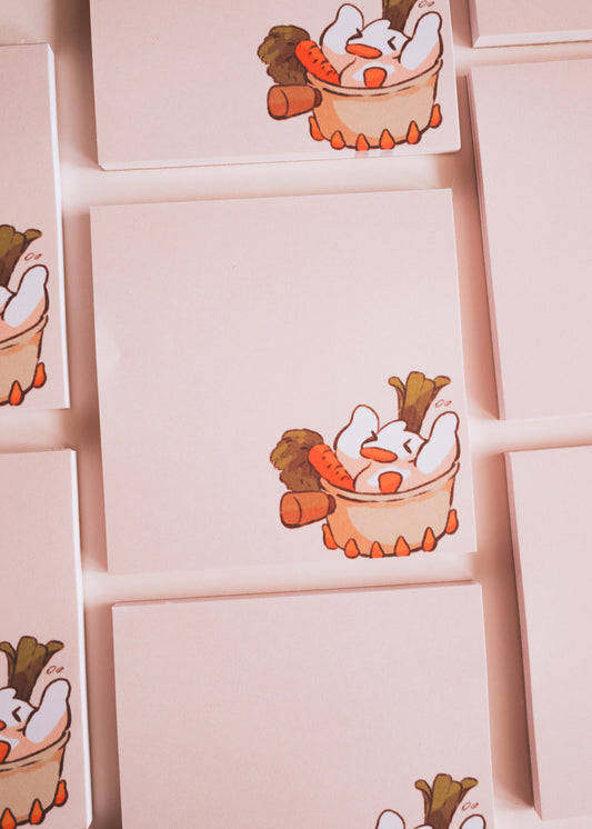 Bloc note carré - Cooking time