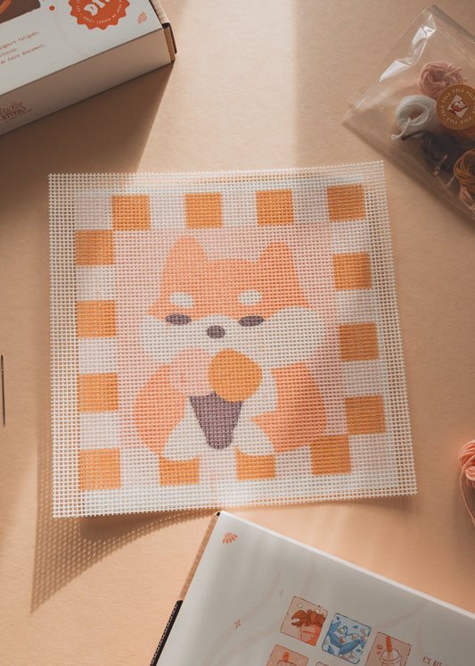 Kit a canevas - Shiba glace