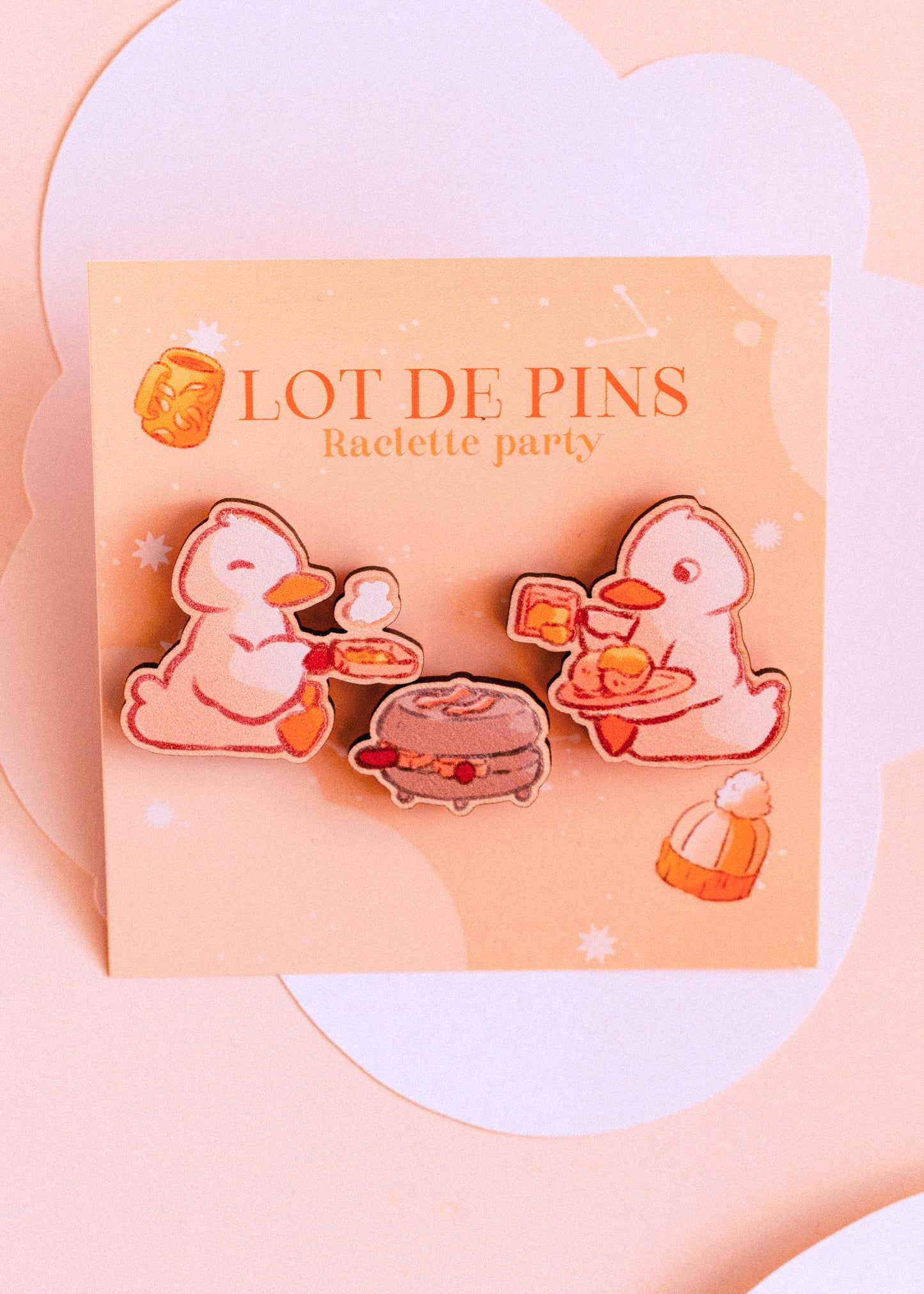 Wooden pins lot - Raclette party