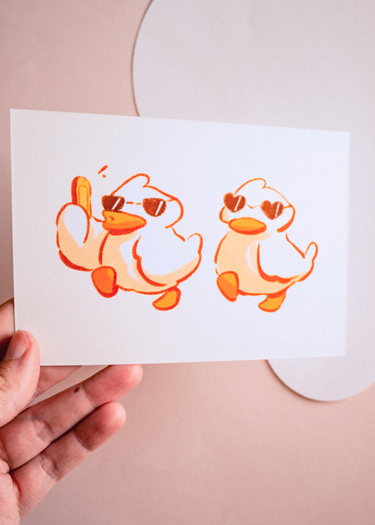 Mini prints - Duck in the bag