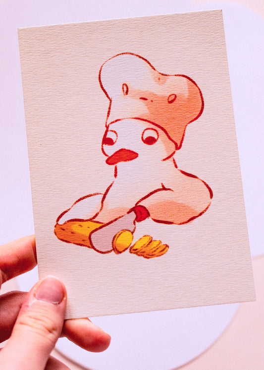 Mini prints - Duck chef