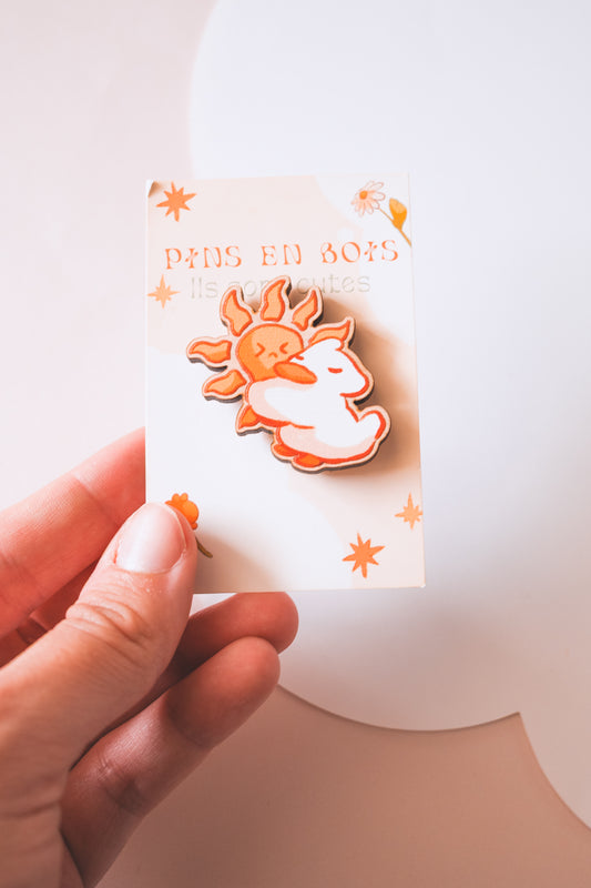 Wooden pins - Bubble tea duck