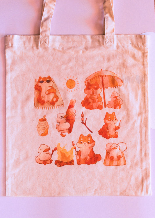 Color tote bag - The cat pub
