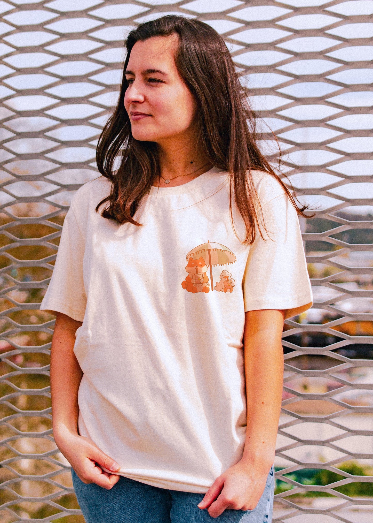 UNISEX T-shirt - Ducks in the rain