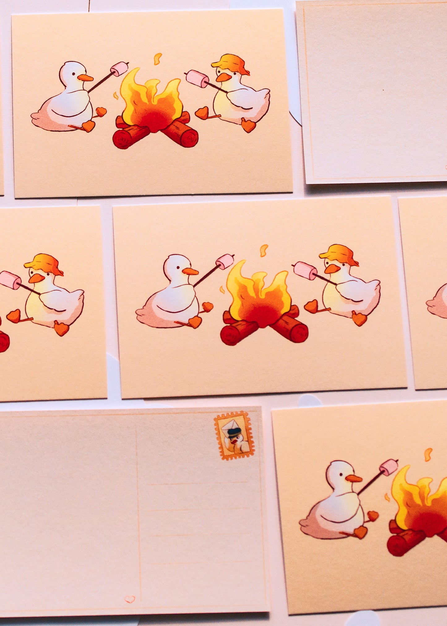 Mini prints - Ducks roasting marshmallows