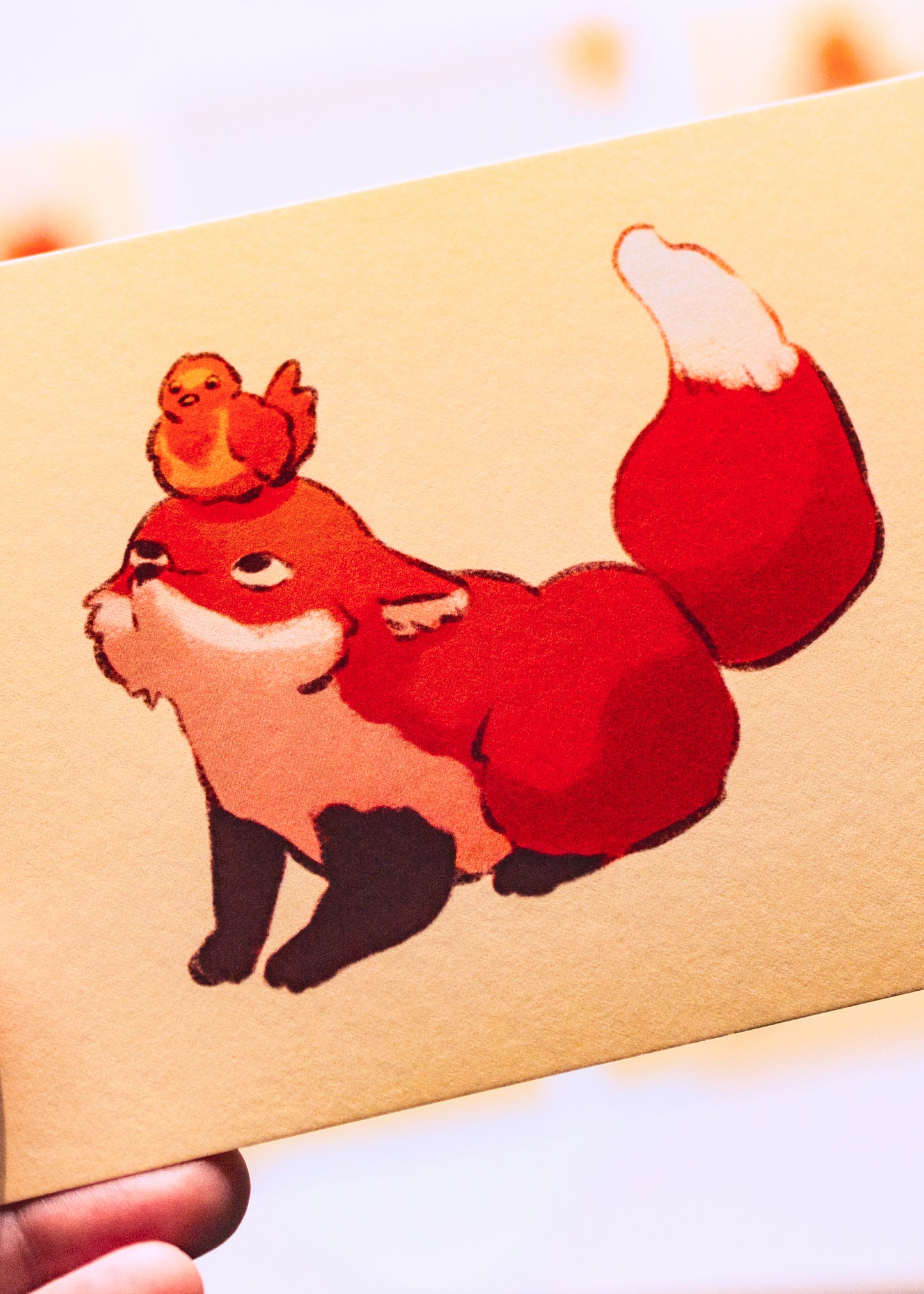 Mini prints - Fox and his bird