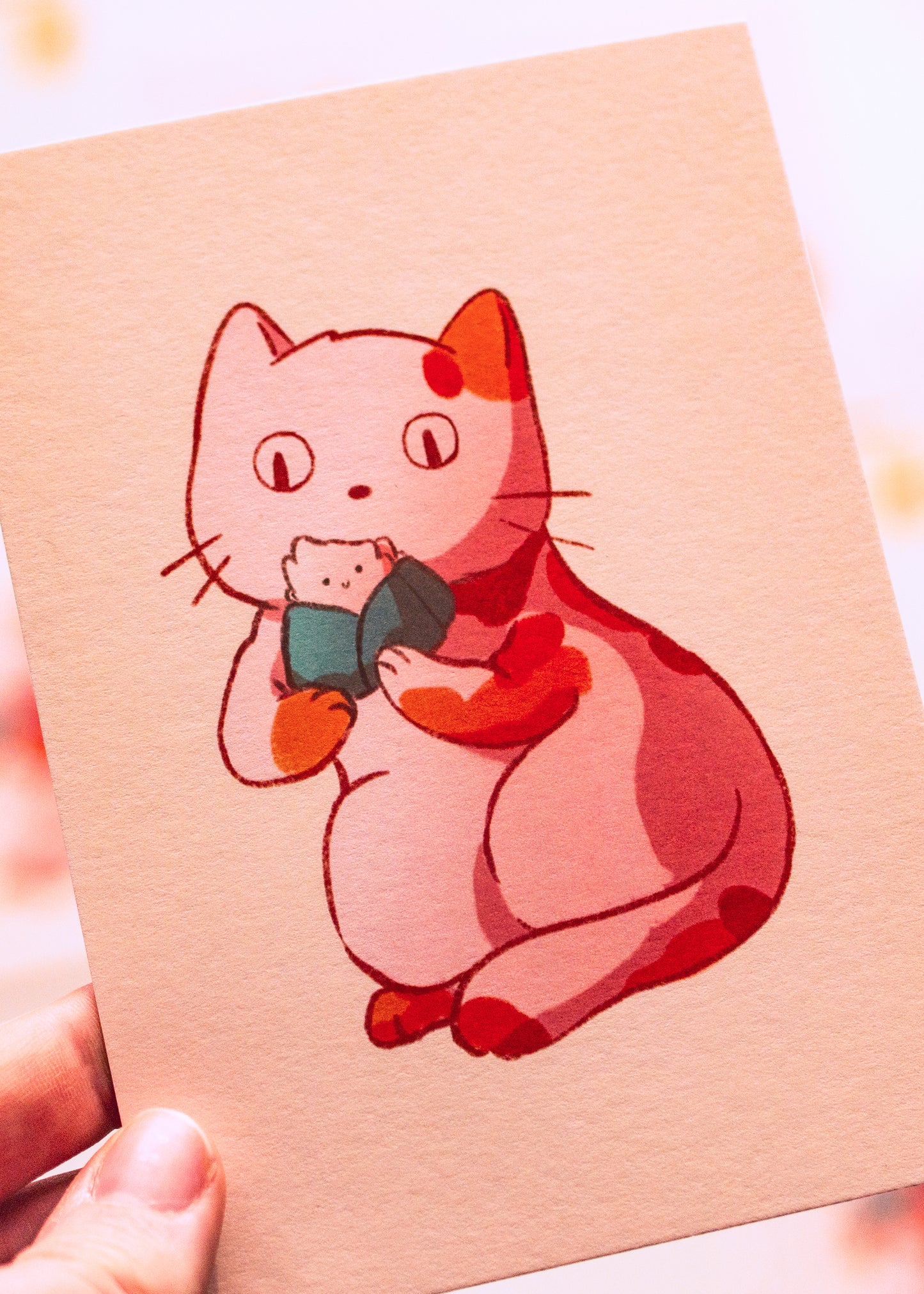 Mini prints - Onigiri cat