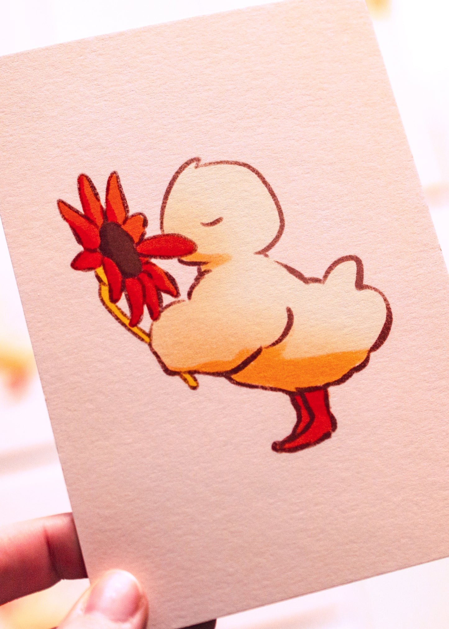 Mini prints - Sunflower duck