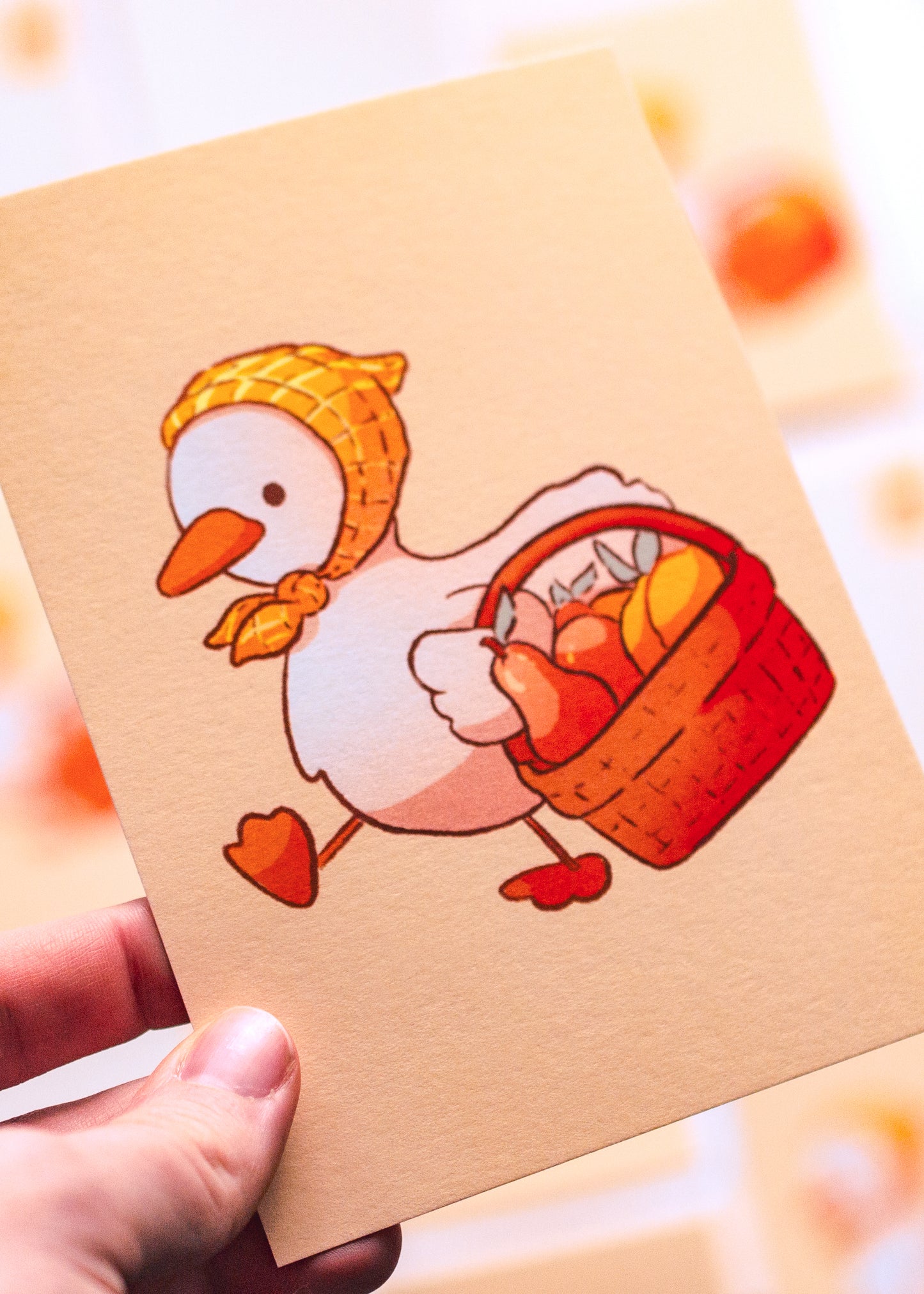 Mini prints - Duck doing his shopping
