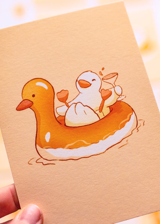 Minis prints - Canard dans une bouée canard