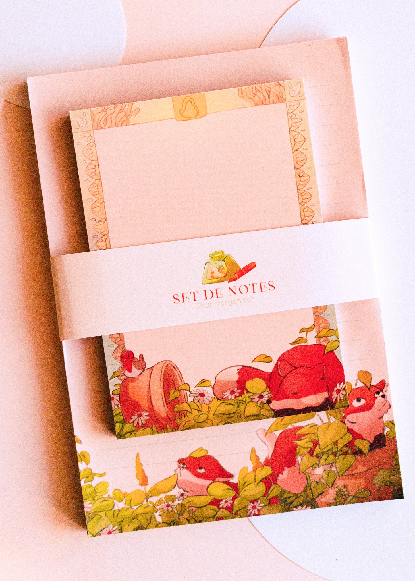 Notepad set - Fox in the plants
