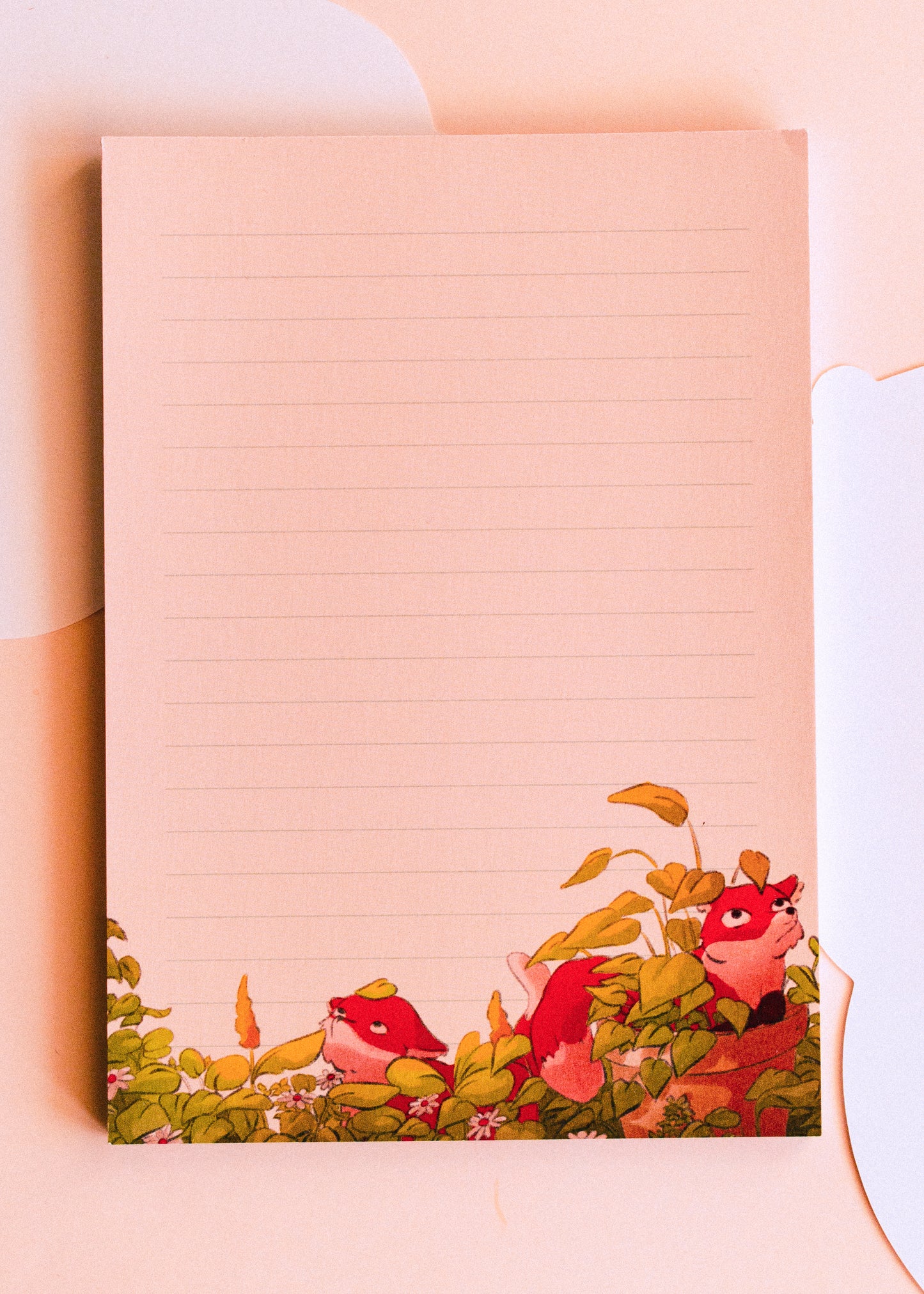 A5 notepad - Fox in the plants
