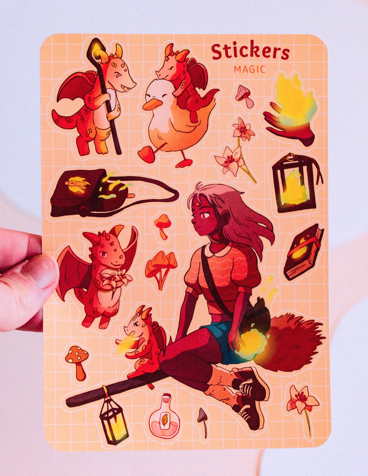 Sticker sheet - Dragon's magic