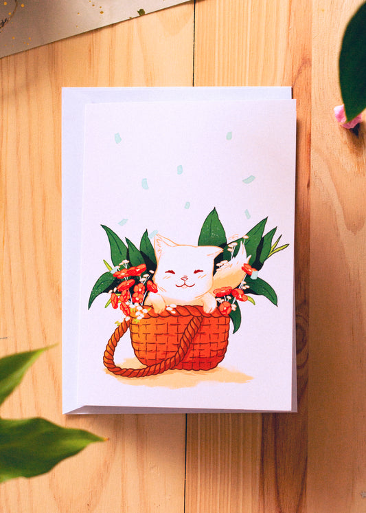 Greeting card - Surprise cat